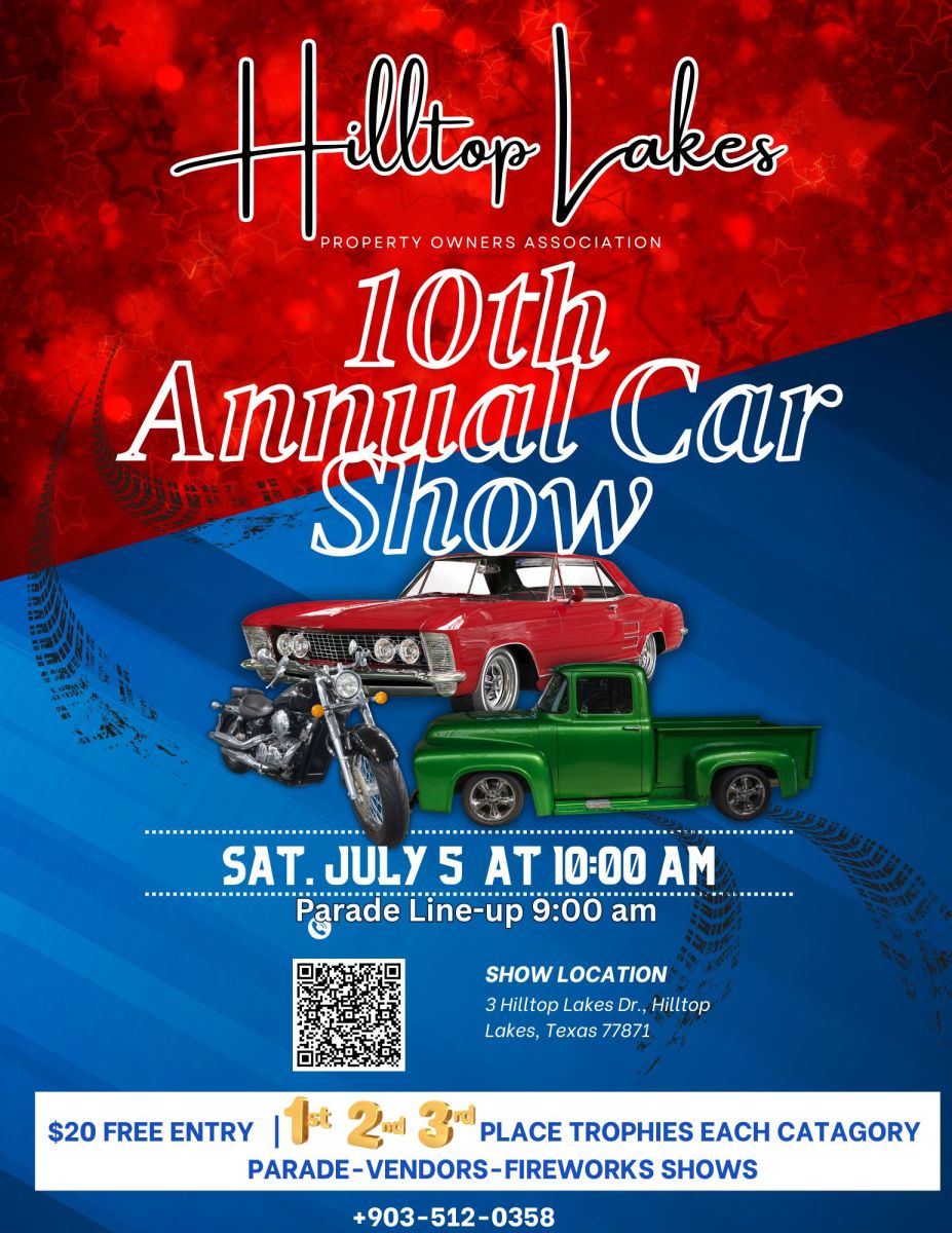 Hillto Lakes Freedom Fest Car Show Flyer