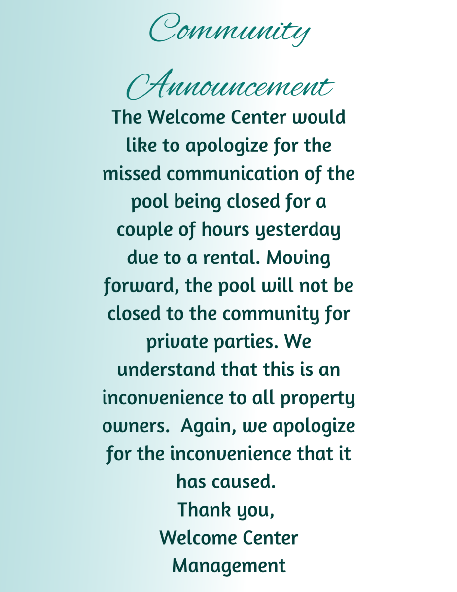 Community Announcement